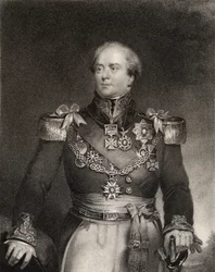 Sir Archibald Campbell 1e Baronet, gegraveerd door J. Cochran, uit 